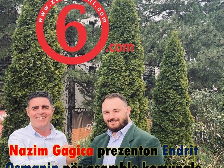  Nazim Gagica prezenton Endrit Osmanin për asamble komunale në Gjilan
