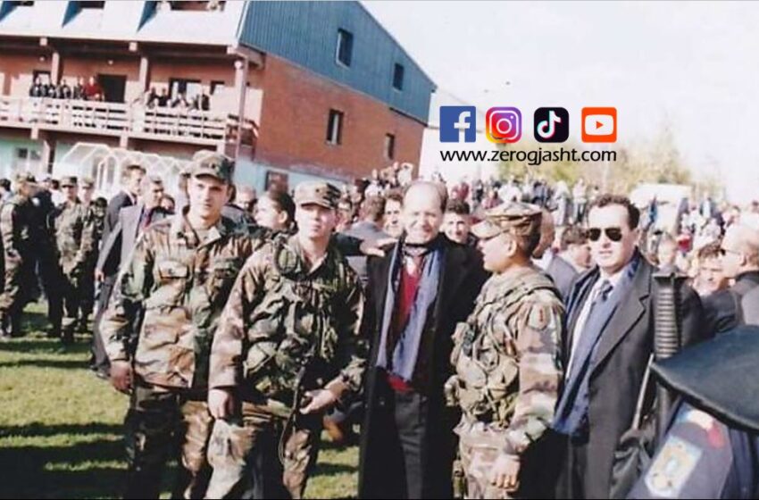  𝗣𝗿𝗲𝘀𝗶𝗱𝗲𝗻𝘁𝗶 𝗜𝗯𝗿𝗮𝗵𝗶𝗺 𝗥𝘂𝗴𝗼𝘃𝗮 me ushtarët amerikan në Gjilan