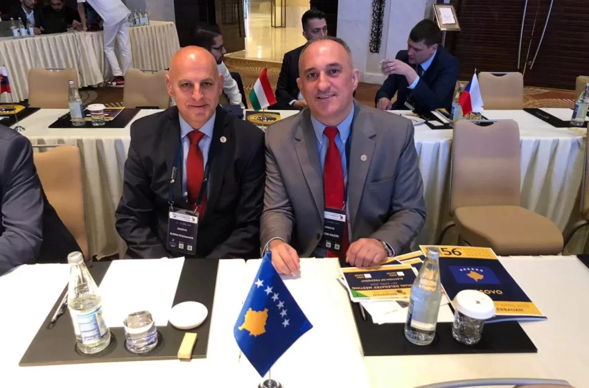  𝗟𝘂𝗹𝘇𝗶𝗺 𝗛𝗮𝘇𝗶𝗿𝗶 dhe 𝗕𝗹𝗲𝗿𝗶𝗺 𝗦𝘆𝗹𝗲𝗷𝗺𝗮𝗻𝗶, pjesëmarrës në Kongresin e 56-të të Federatës Evropiane të Badmintonit
