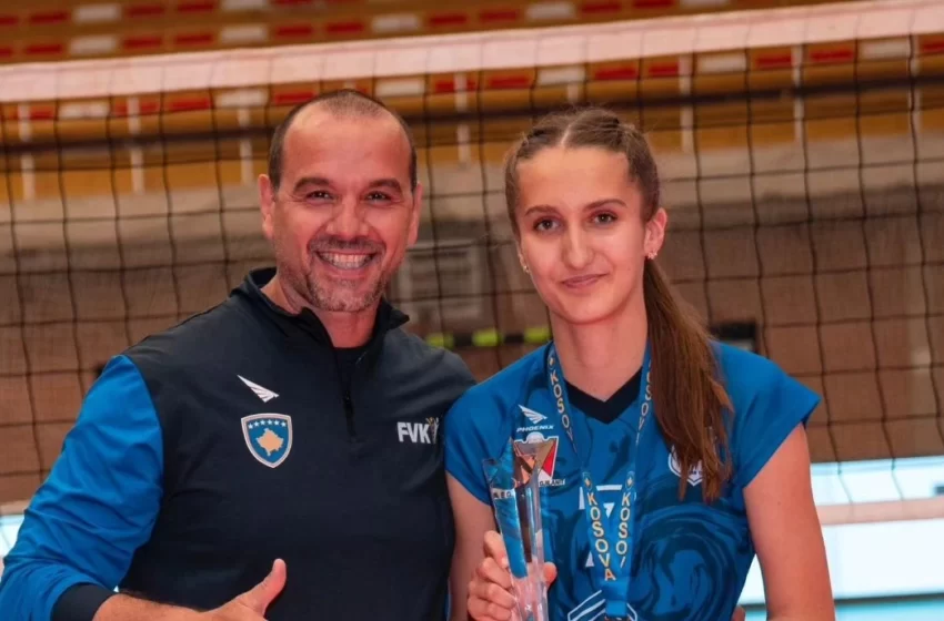  Ende pa i mbushur 16 vite, Megi Bislimi shpallet MVP e finales së Kupës së Kosovës në Volejboll