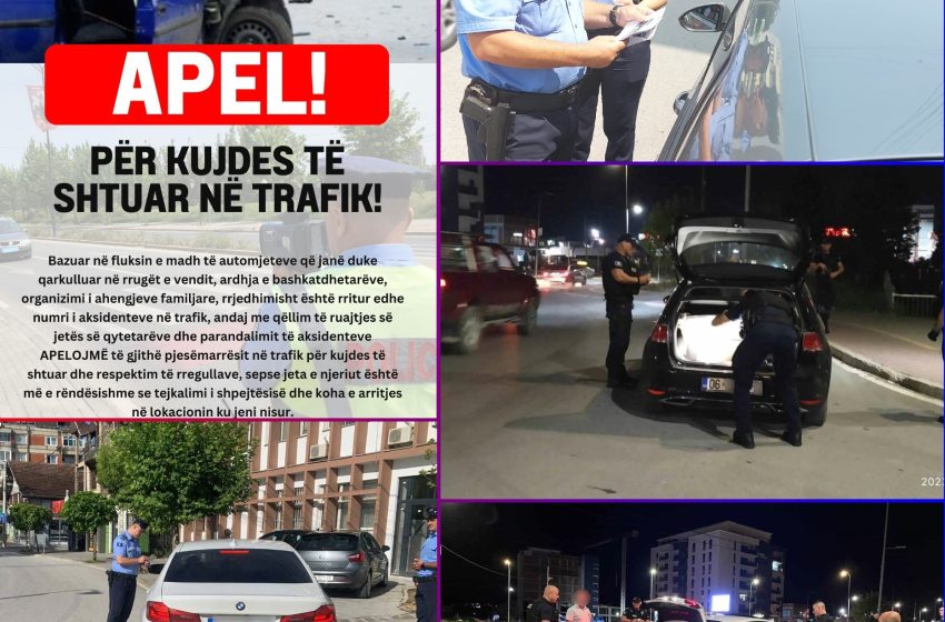  Policia Rajonale e Gjilanit shqipton 1 mijë e 195 gjoba për shtatë ditë